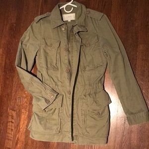 JCrew Army Green Trench coat